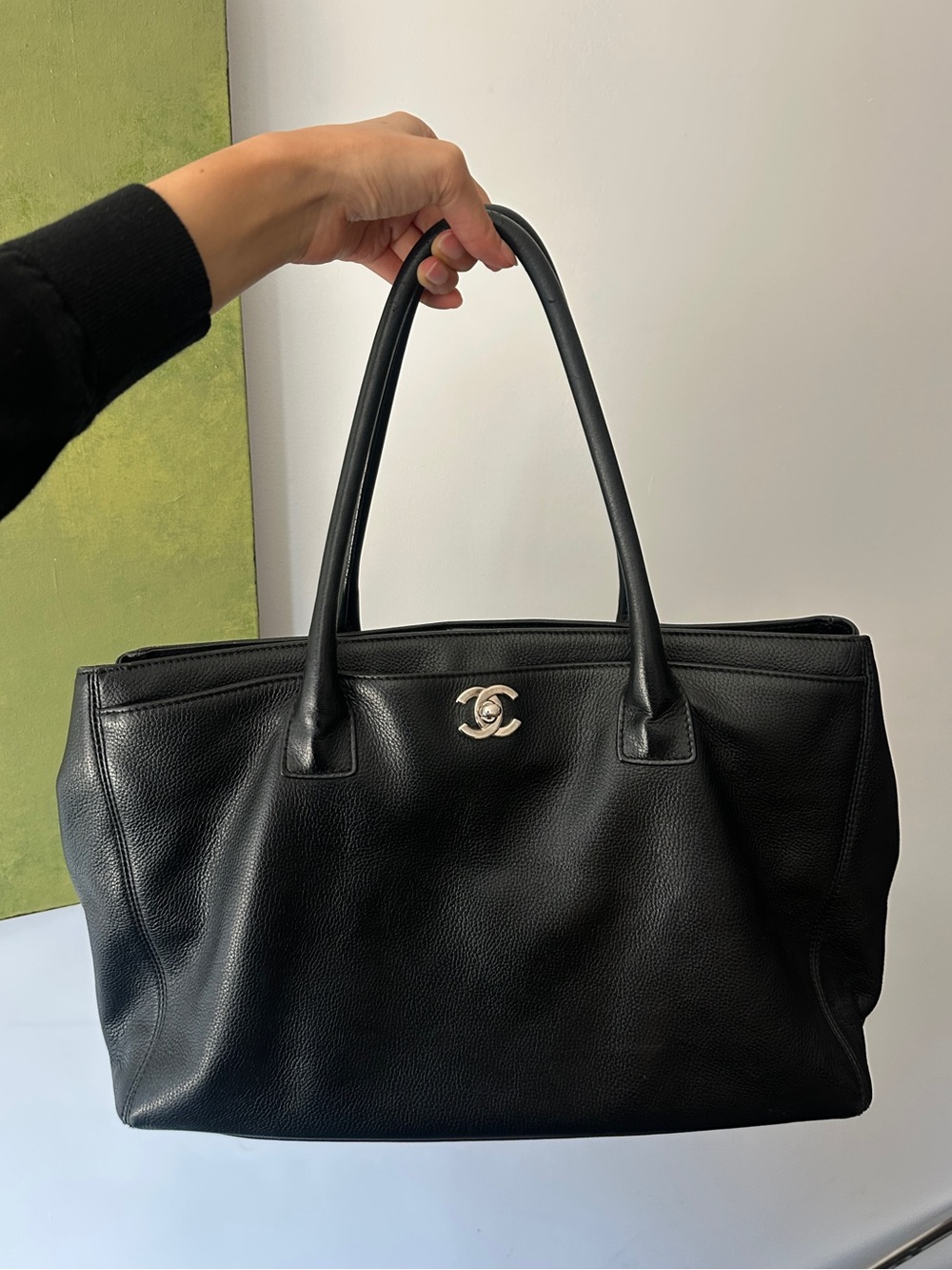 Chanel Executive Cerf Tote Bag in Black